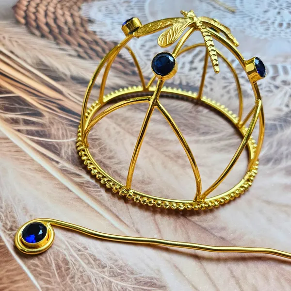 Royalblue_Brass_Premium_Hair_Bun_Accessory_For_Women