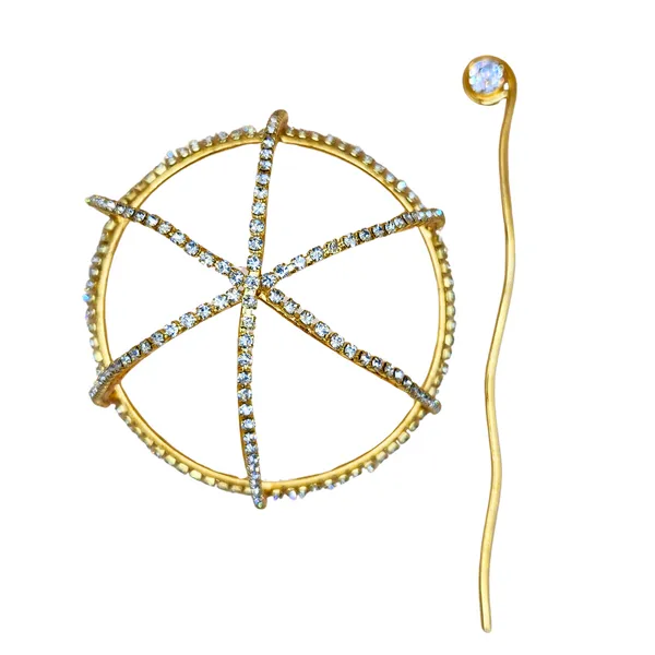 Gold_Alloy_With_Gold_Plating_Premium_Hair_Bun_Cage_For_Women