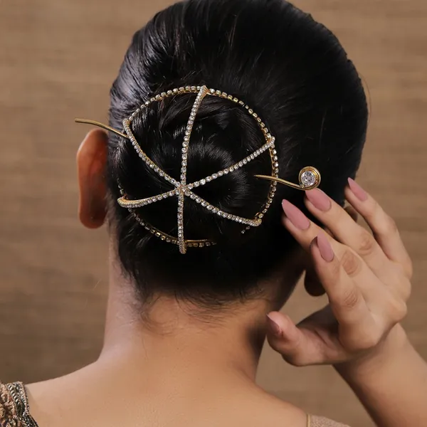 Gold_Alloy_With_Gold_Plating_Premium_Hair_Bun_Cage_For_Women