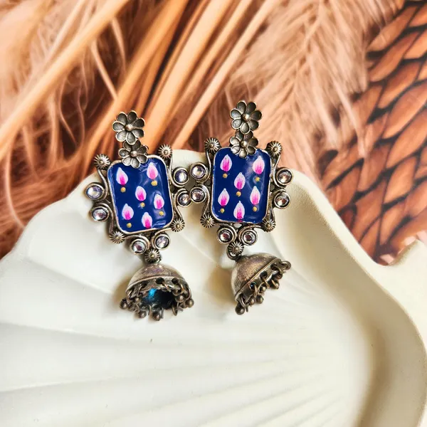 Red_Alloy_With_Gold_Plating_Premium_Jhumka_Earrings_For_Women