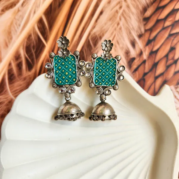 Red_Alloy_With_Gold_Plating_Premium_Jhumka_Earrings_For_Women