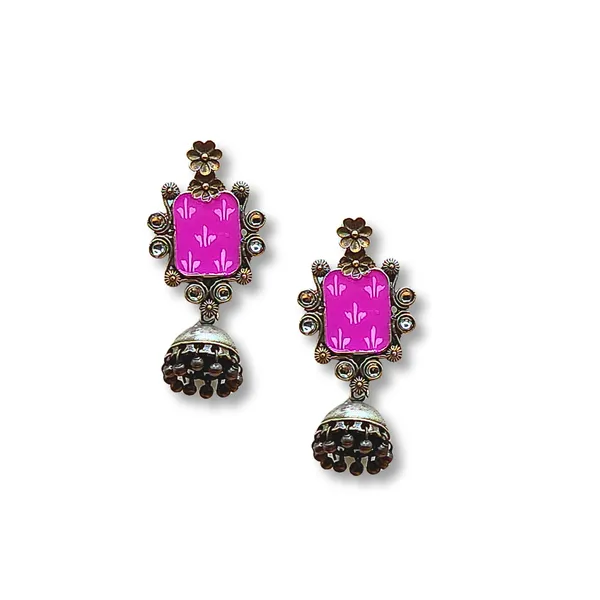 Blue_Alloy_With_Gold_Plating_Premium_Jhumka_Earrings_For_Women