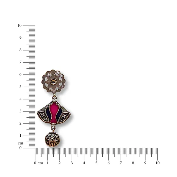 Blue_And_Pink_Silver_Plated_Alloy_Premium_Earrings_For_Women