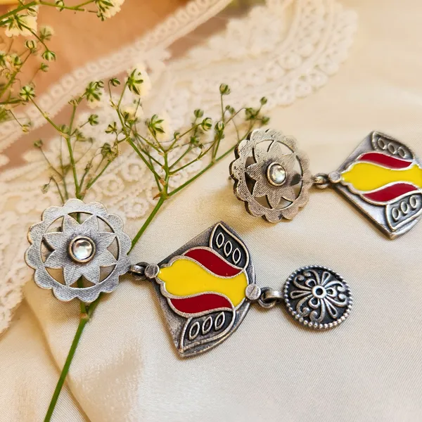 Red_Silver_Plated_Alloy_Premium_Earrings_For_Women