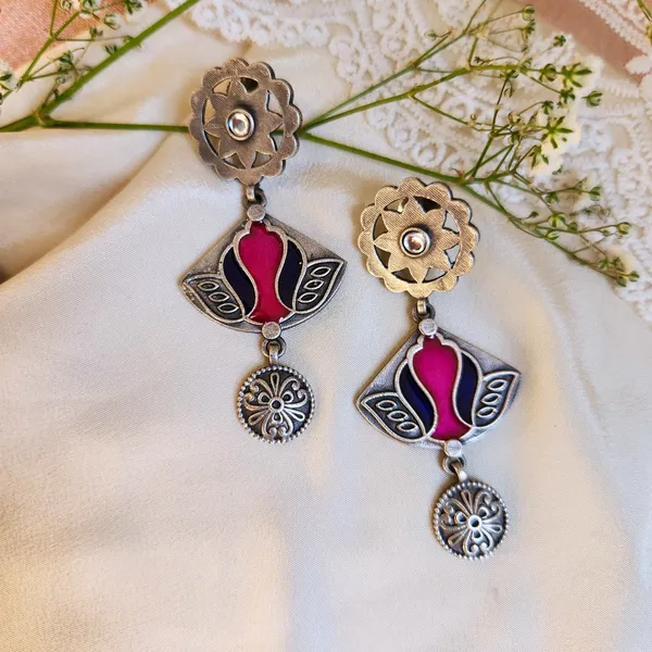 Red_Silver_Plated_Alloy_Premium_Earrings_For_Women