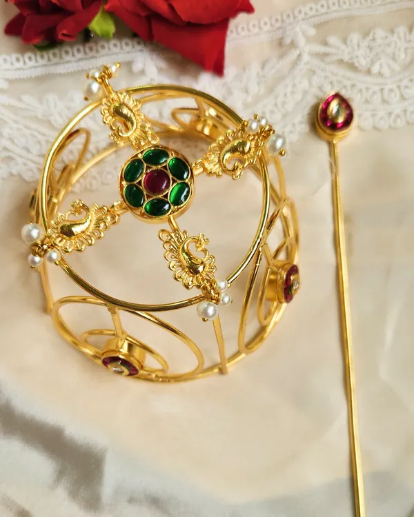 Multicolor_Brass_Premium_Hair_Bun_Cage_For_Women