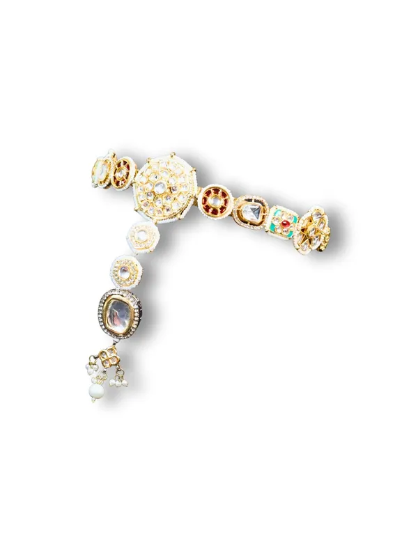 Pink_Alloy_With_Gold_Plating_Premium_Maangtikka_Hairb_And__For_Women