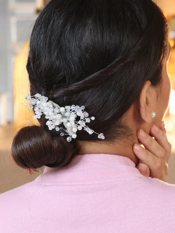 White_Alloy_Premium_Hair_Clip_For_Women