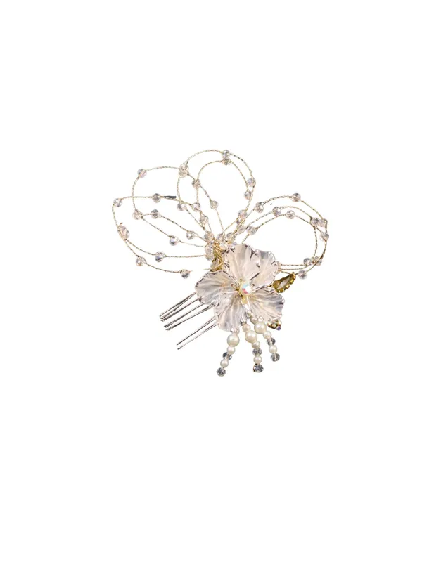 White_Alloy_With_Oxidised_Silver_Plating_Premium_Hair_Clip_For_Women