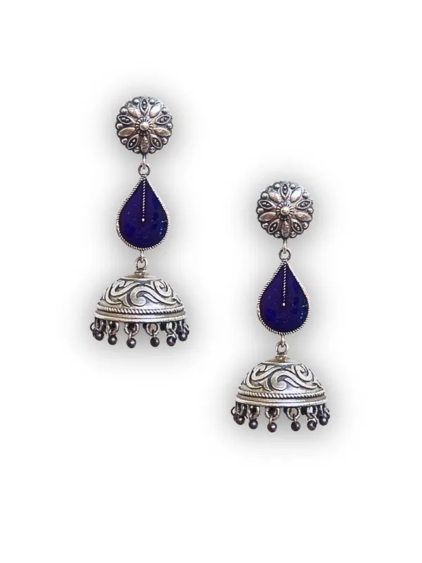 Pink_Alloy_With_Gold_Plating_Premium_Jhumka_Earrings_For_Women
