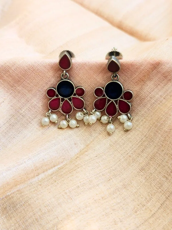 Blue_Alloy_With_Gold_Plating_Premium_Earrings_For_Women