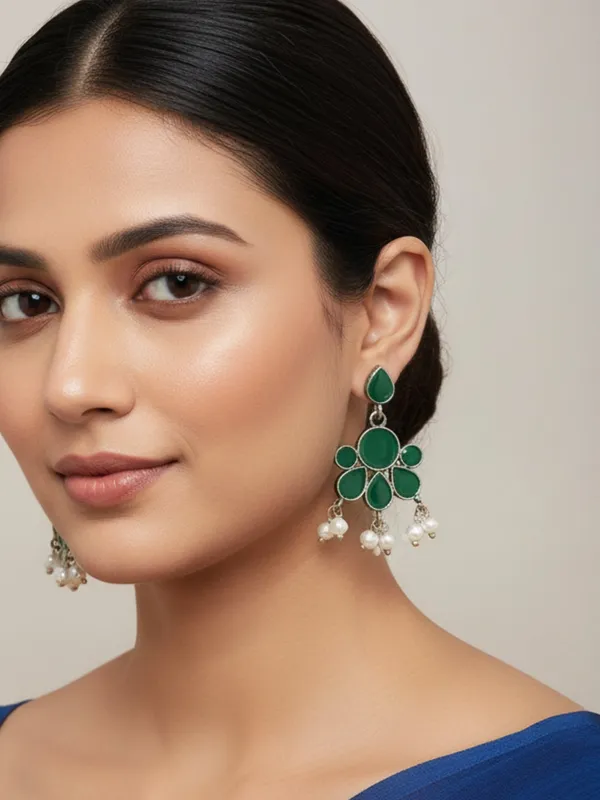 Maroon_Alloy_With_Gold_Plating_Premium_Earrings_For_Women