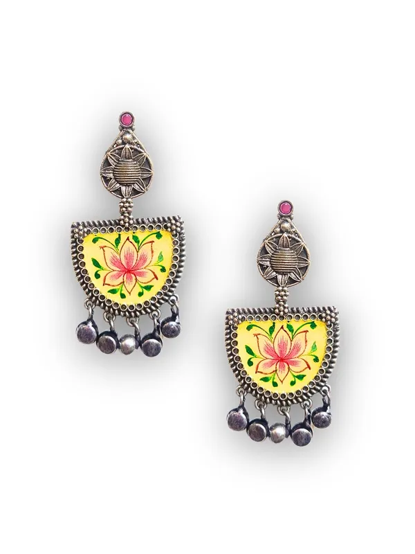 Red_Alloy_With_Gold_Plating_Premium_Ch_And_Bali_Earrings_For_Women