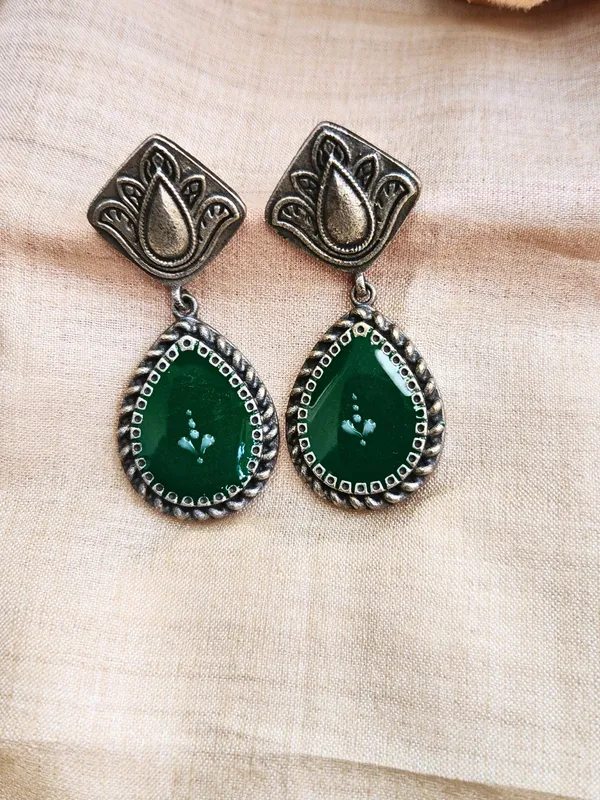 Green_Alloy_With_Gold_Plating_Premium_Earrings_For_Women