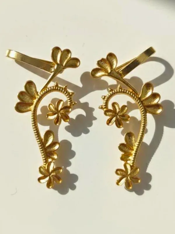 Gold_Brass_Premium_Earcuff_Earrings_For_Women