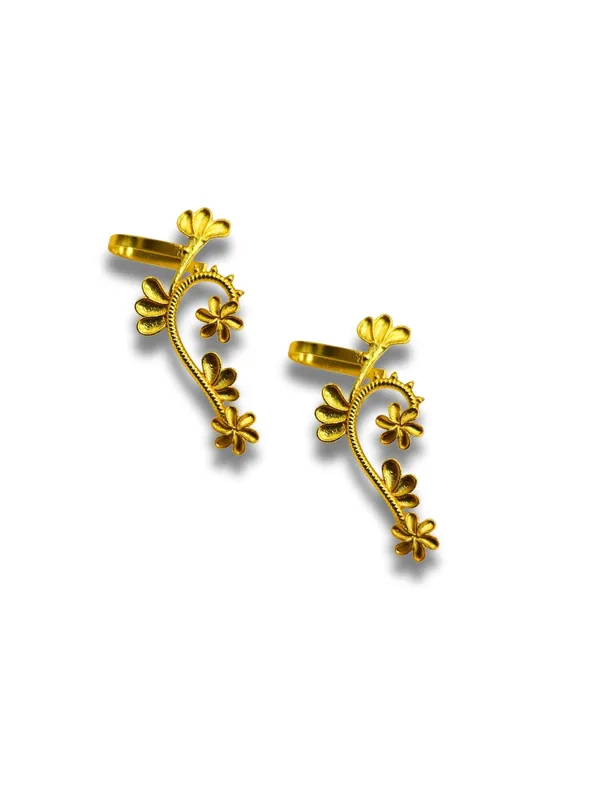 Gold_Brass_Premium_Earcuff_Earrings_For_Women
