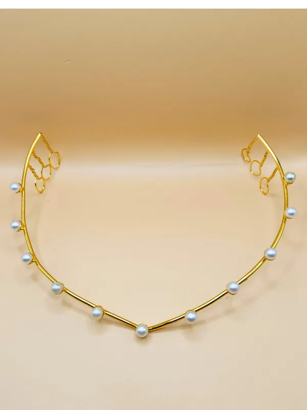 Gold__And__Off_White_Alloy_With_Artificial_Pearls_Premium_Tiara_For_Women