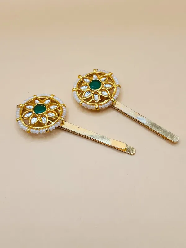 Gold_Alloy_With_Kundan_Stones_Premium_Hair_Pins_For_Women
