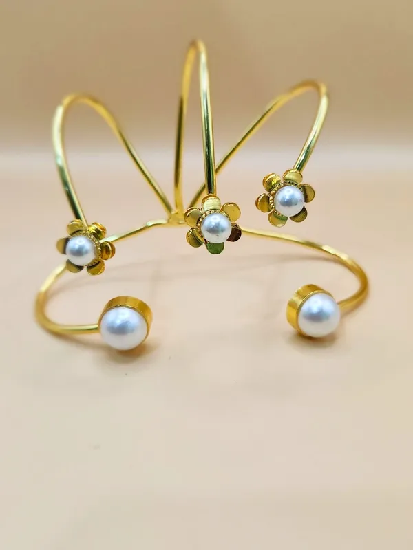 Gold__And__Off_White_Brass_Premium_H_And__Harness_For_Women