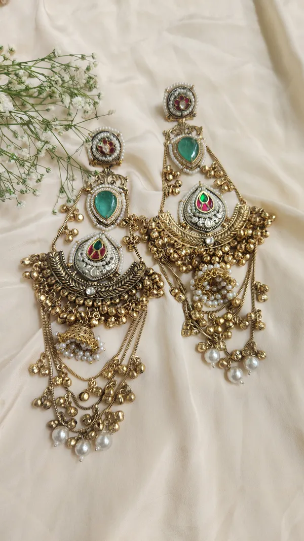 Multicolor_Alloy_With_Gold_Plating_Premium_Earrings_For_Women