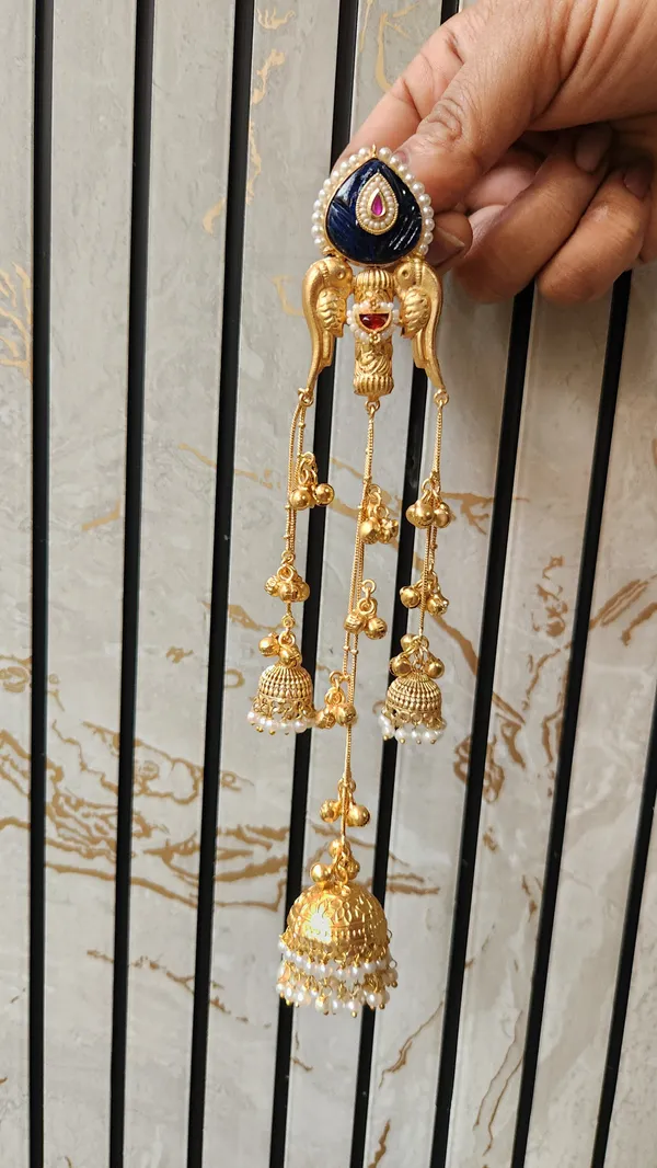 Gold_Alloy_With_Oxidised_Silver_Plating_Premium_Earrings_For_Women