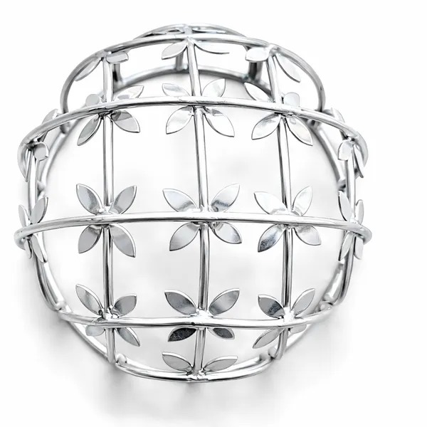 Silver_Alloy_With_Gold_Plating_Premium_Hair_Bun_Cage_For_Women