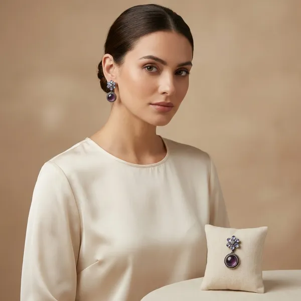 Purple_German_Silver_Premium_Earrings_For_Women
