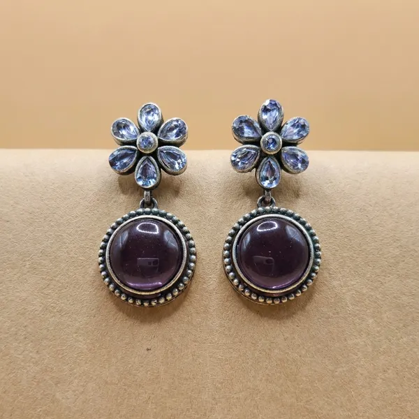 Purple_German_Silver_Premium_Earrings_For_Women