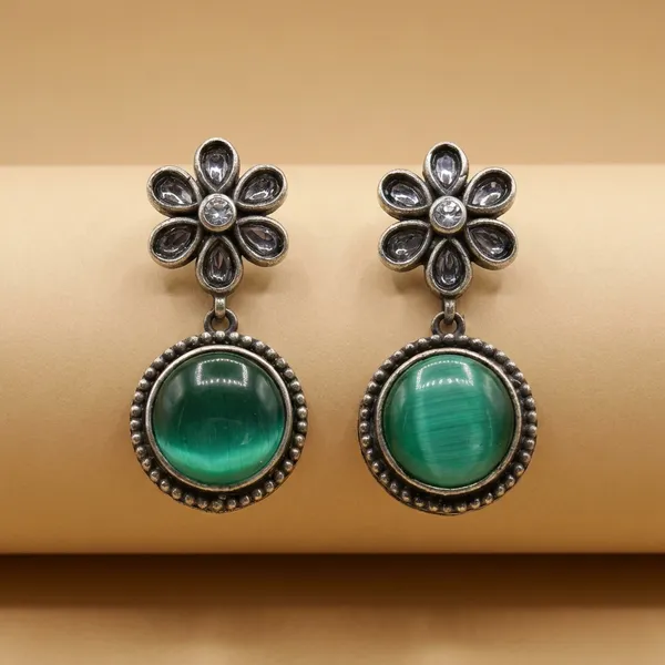 Mint_Green_German_Silver_Premium_Earrings_For_Women