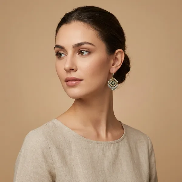 Green_Alloy_With_Kundan_Stones_Premium_Hook_Earrings_For_Women