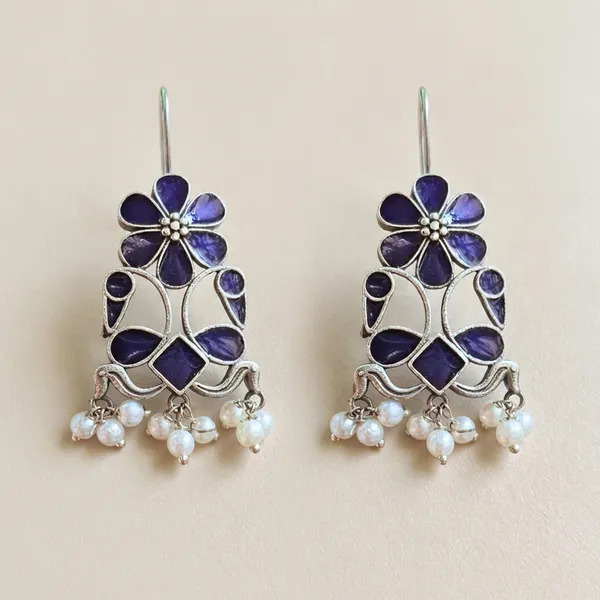 Blue_Alloy_With_Meenakari_Work_Premium_Hook_Earrings_For_Women