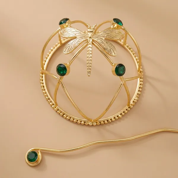 Emeraldgreen_Brass_Premium_Hair_Bun_Accessory_For_Women
