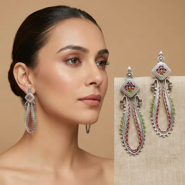 Green_Alloy_With_Gold_Plating_Premium_Earrings_For_Women