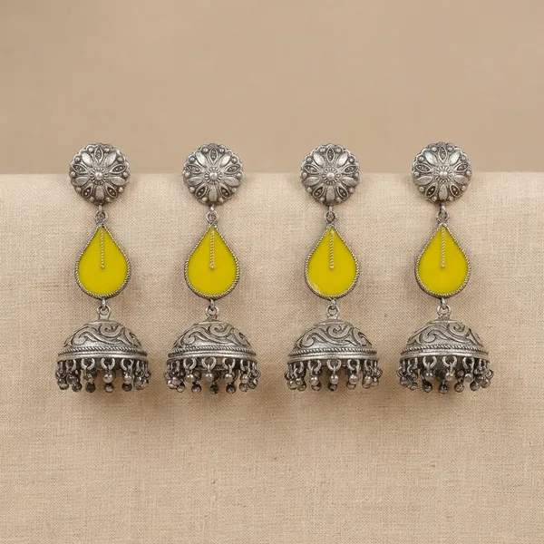 Yellow_Alloy_With_Gold_Plating_Premium_Jhumka_Earrings_For_Women