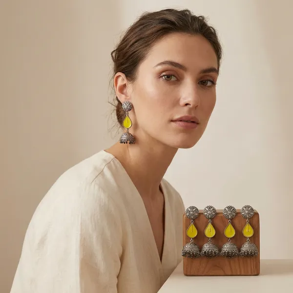 Yellow_Alloy_With_Gold_Plating_Premium_Jhumka_Earrings_For_Women