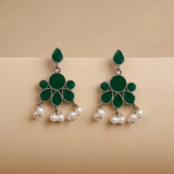 Green_Alloy_With_Gold_Plating_Premium_Earrings_For_Women