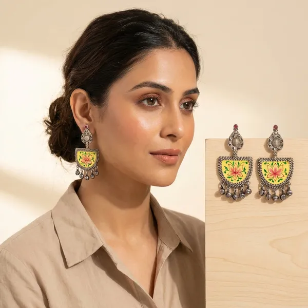 Yellow_Alloy_With_Gold_Plating_Premium_Ch_And_Bali_Earrings_For_Women