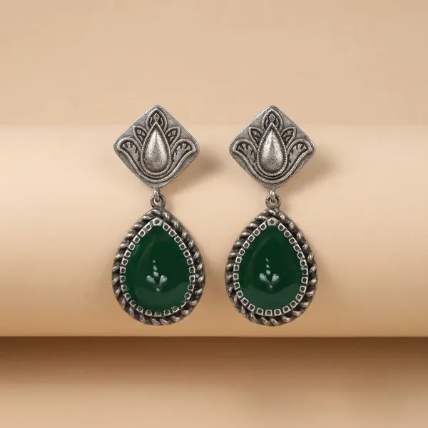 Green_Alloy_With_Gold_Plating_Premium_Earrings_For_Women