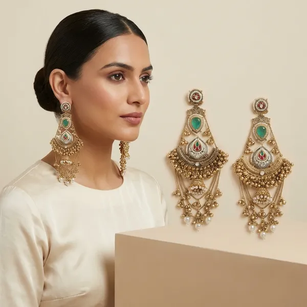 Multicolor_Alloy_With_Gold_Plating_Premium_Earrings_For_Women