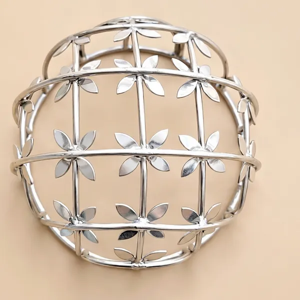 Silver_Alloy_With_Gold_Plating_Premium_Hair_Bun_Cage_For_Women
