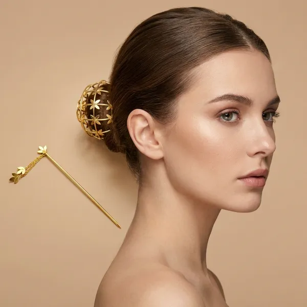 Gold_Brass_Premium_Hair_Bun_Cage_For_Women