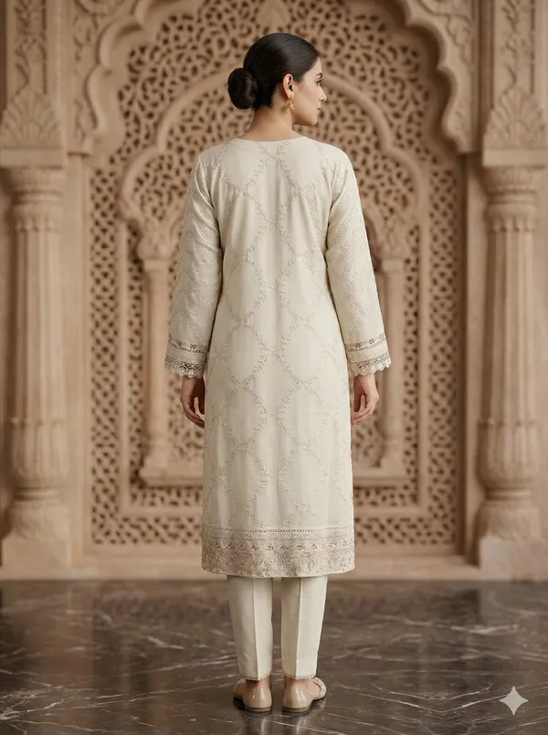 Beige_Chiffon_Suit_For_Women