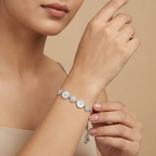 Silver_Plated_Alloy_Opal_Cz_Bracelet_For_Women