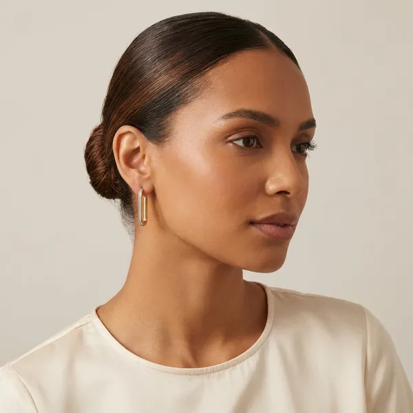Gold_And_White_Plated_Alloy_Earring_For_Women