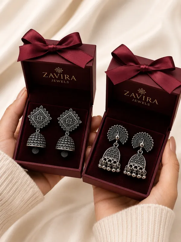 Pack_Of__2_Stylish_Earrings_Combo_Set_Aluminum_Jhumka_Earring