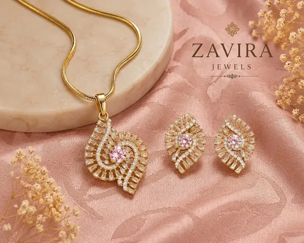 Multicolor_Pendant_Necklace_Set_with_Matching_Earrings_