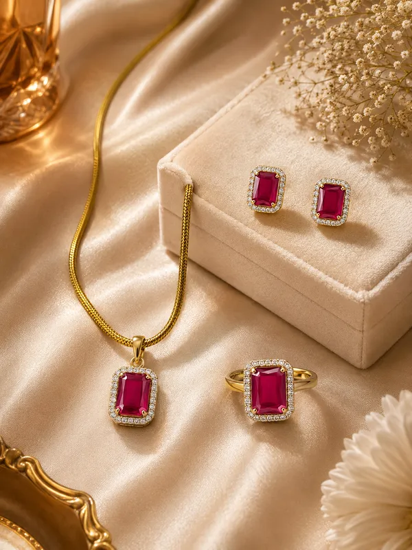 Pendant_Necklace_Set_with_Matching_Earrings_&_Ring