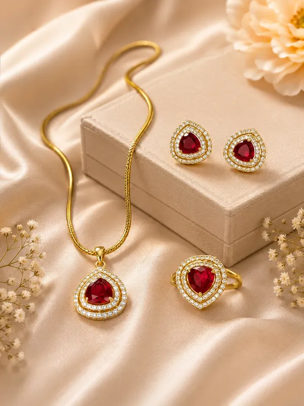 Pendant_Necklace_Set_with_Matching_Earrings_&_Ring_
