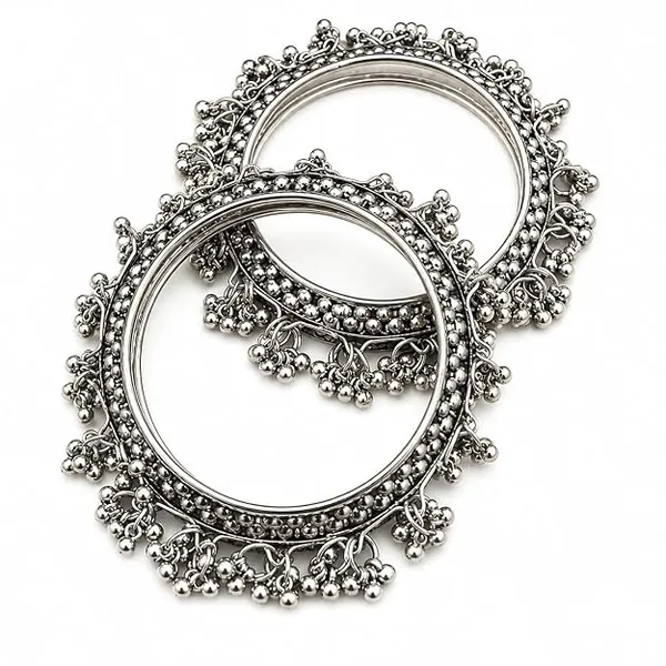 Silver_Kashmiri_Kada_Set_of_2_with_Ghungroo_Studded_for_Women_&_Girls