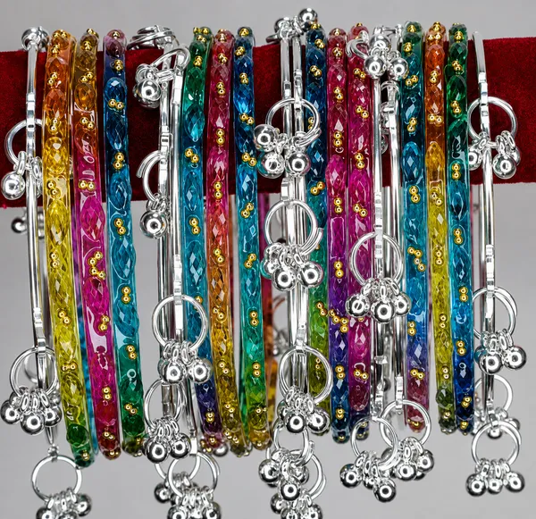 Silver_Set_of_8_Kashmiri_Ghungroo_+_12_Glass_Bangles_-_Dark_Multi_Color